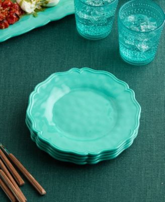 Isabella Crackle Melamine 4-Pc. Salad Plates, Service For 4