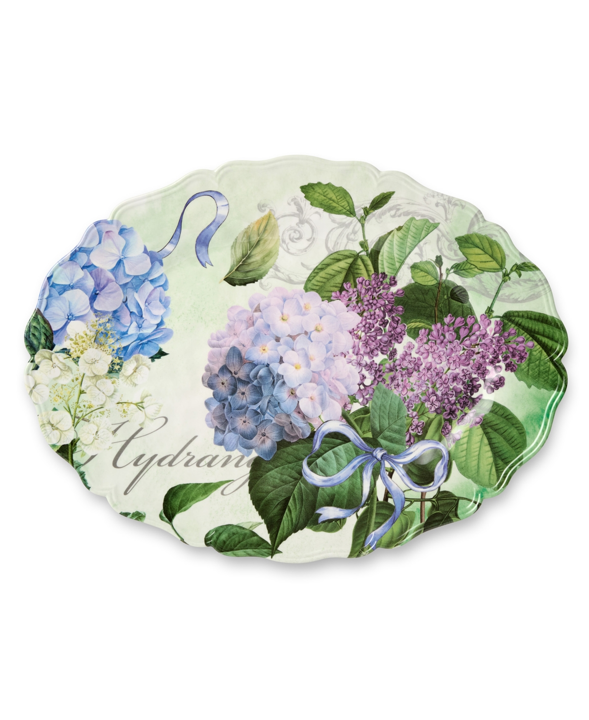 Certified International Garden Path Melamine 2pc Platter Set In No Color
