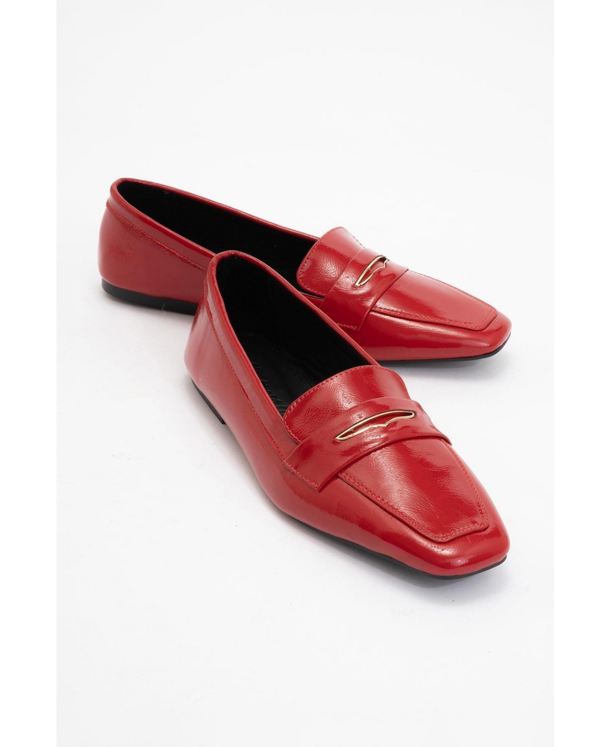 Iridessa Leather Flat Loafers (Women) - Brown leather