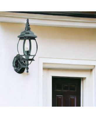 Ornamental Glass Globe Wall Light for Indoor and Outdoor Decor