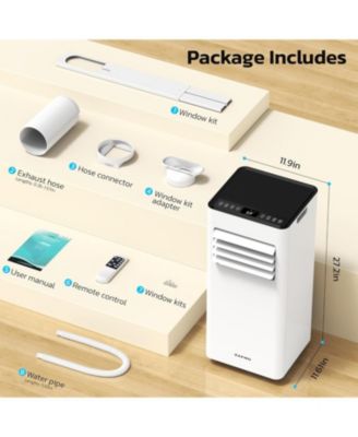 10000 BTU Portable Air Conditioners, Fan Cool,Dehumidification,Remote for Bedroom/Dorms