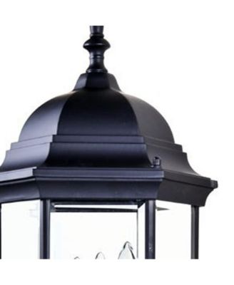 Three-Light Domed Glass Lantern Wall Light – Stylish Outdoor Wall Fixture