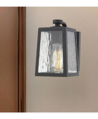 Classic Glass Panel Outdoor Wall Sconce for Patio and Garage