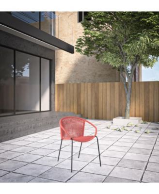 Set of Two Metal Dining Chairs – Outdoor Seating for Deck, Porch & Garden