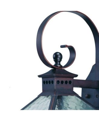 Hammered Glass Wall Light Fixture for Bathroom and Hallway Lighting