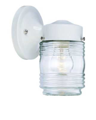 Standard Jelly Jar Outdoor Wall Light for Porch and Entryway