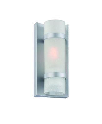 Bronze and White Glass Wall Sconce