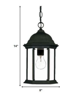 Hanging Glass Lantern Light – Classic Pendant for Home & Garden Decor