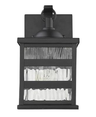 Outdoor Wall Light with Glass Panels for Porch and Entryway Lighting