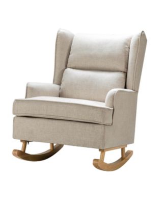 Adrian modern rocking chair with solid wood legs