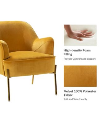 Barbara Wooden Arm Chair with Metal Legs