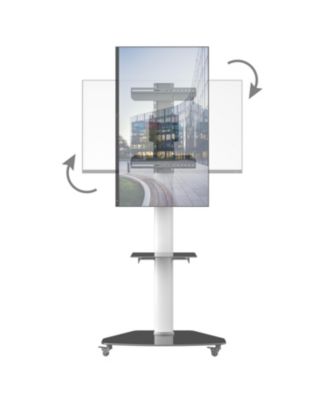 Premium Portrait & Landscape Rolling TV Stand Mount for 32"-84" TVs Holds up to 88Lbs