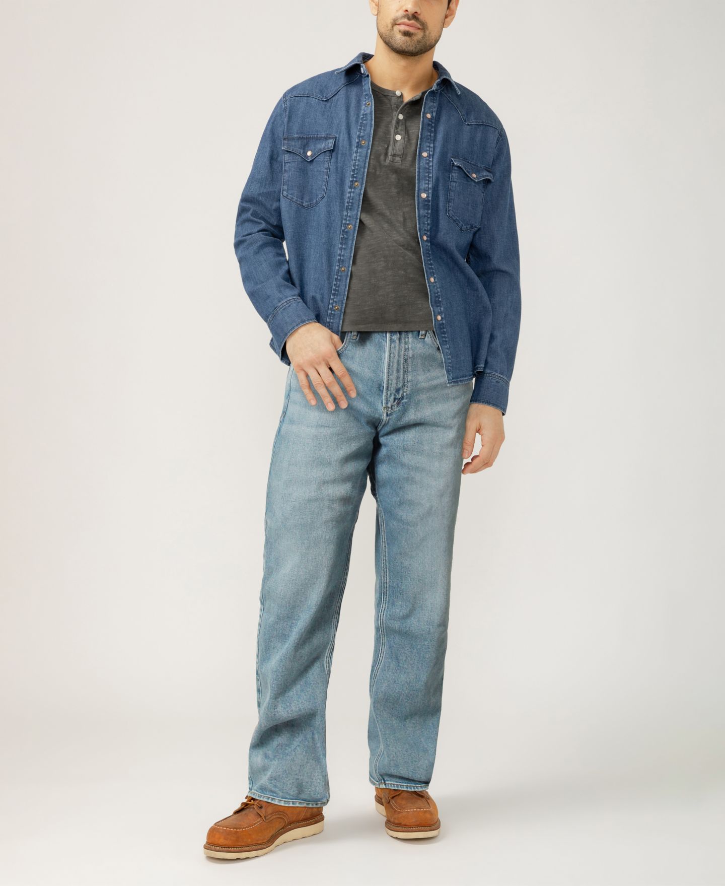 Мужские джинсы Silver Jeans Co. Relaxed Fit Straight Leg — фото 4