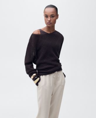 Women's Elastic Waist Flowy Trouser Pants