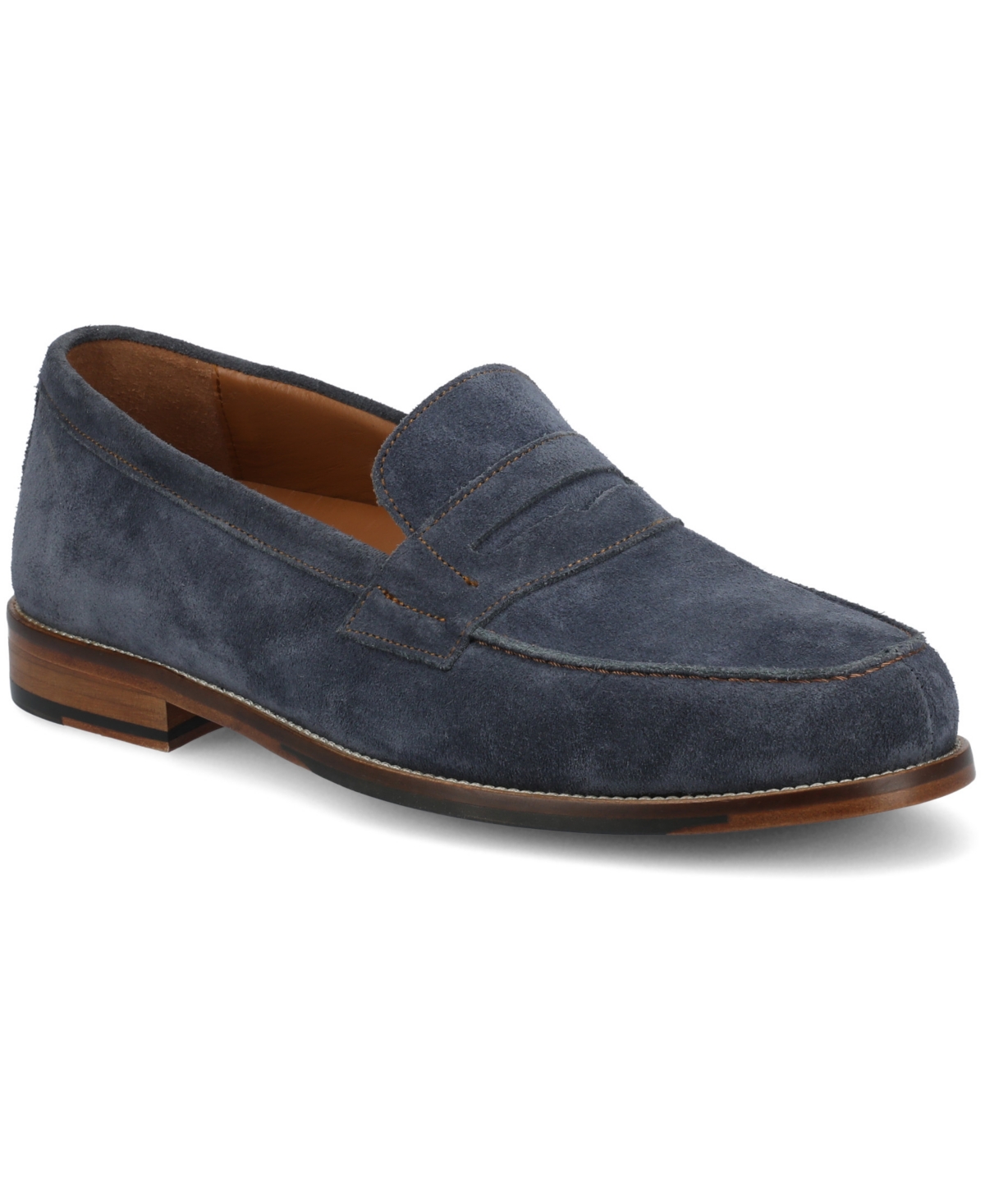 Men's Sterling Dress Penny Loafers - Blue, Suede
