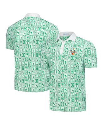 Smith & Quinn - Men's Green Arnold Palmer Invitational Geo Print Smitty Polo Shirt