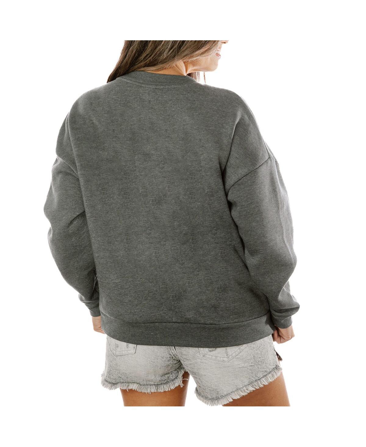 GAMEDAY COUTURE WOMEN'S CHARCOAL FC CINCINNATI FLEECE PULLOVER SWEATSHIRT 