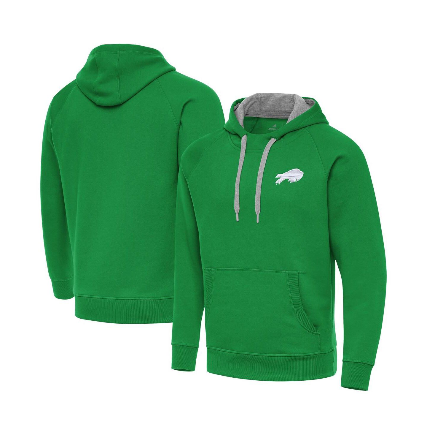 Мужское худи Antigua Kelly Green Buffalo Bills St. Patrick's Day Victory Pullover — фото 1