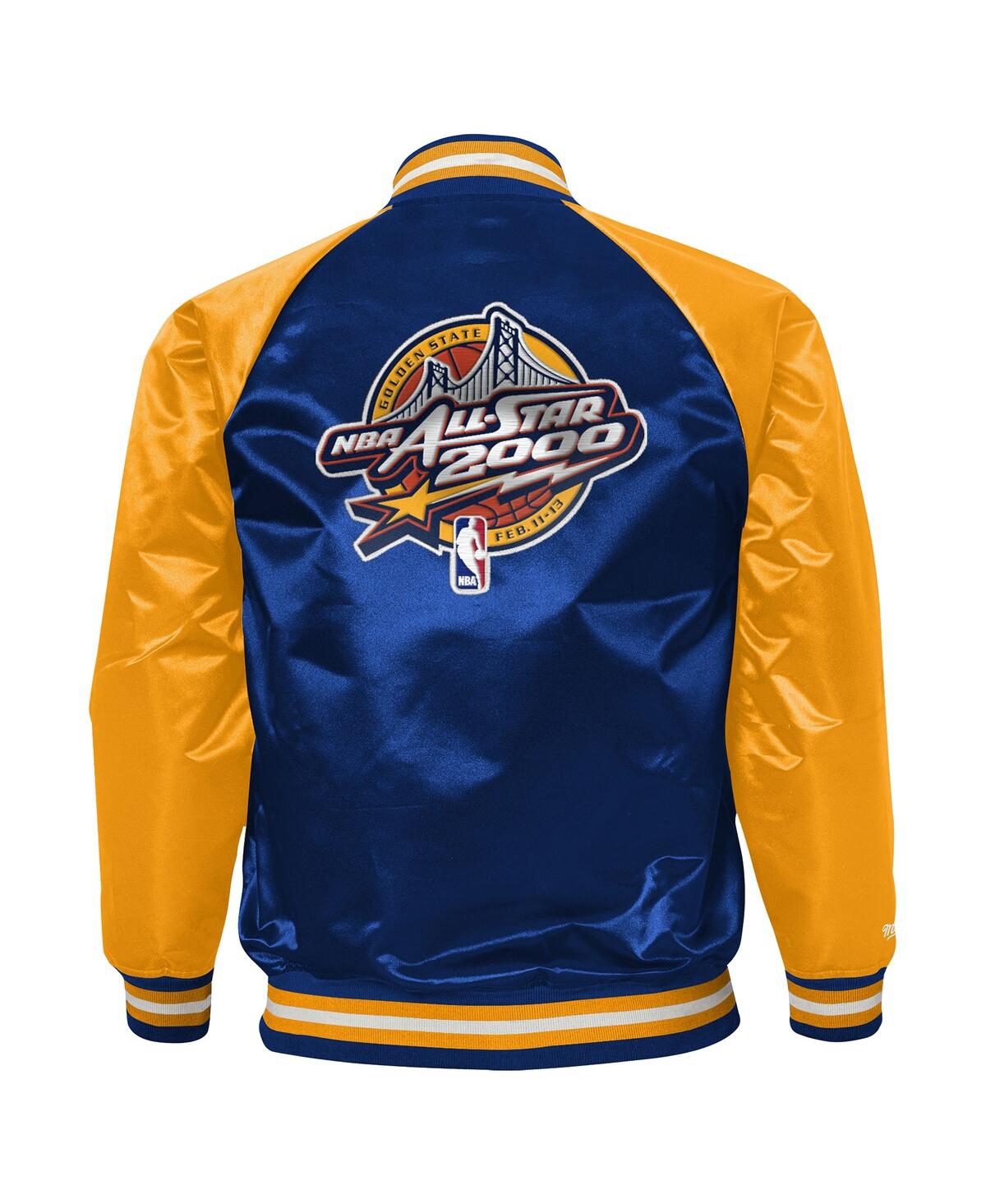 Mitchell & Ness Big Boys And Girls Navy 2000 Nba All-star Game Satin Lightweight Raglan Full-snap Jacket In Navy