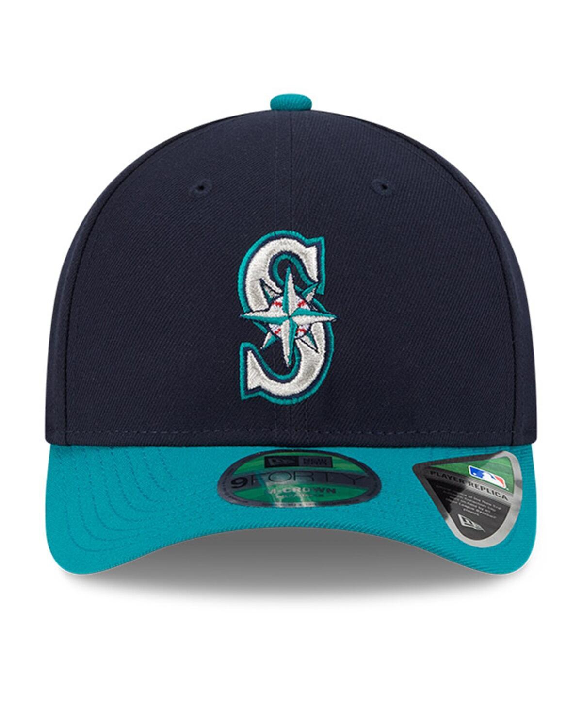 New Era Men's Navy Seattle Mariners Player Replica 9FORTY Adjustable Hat