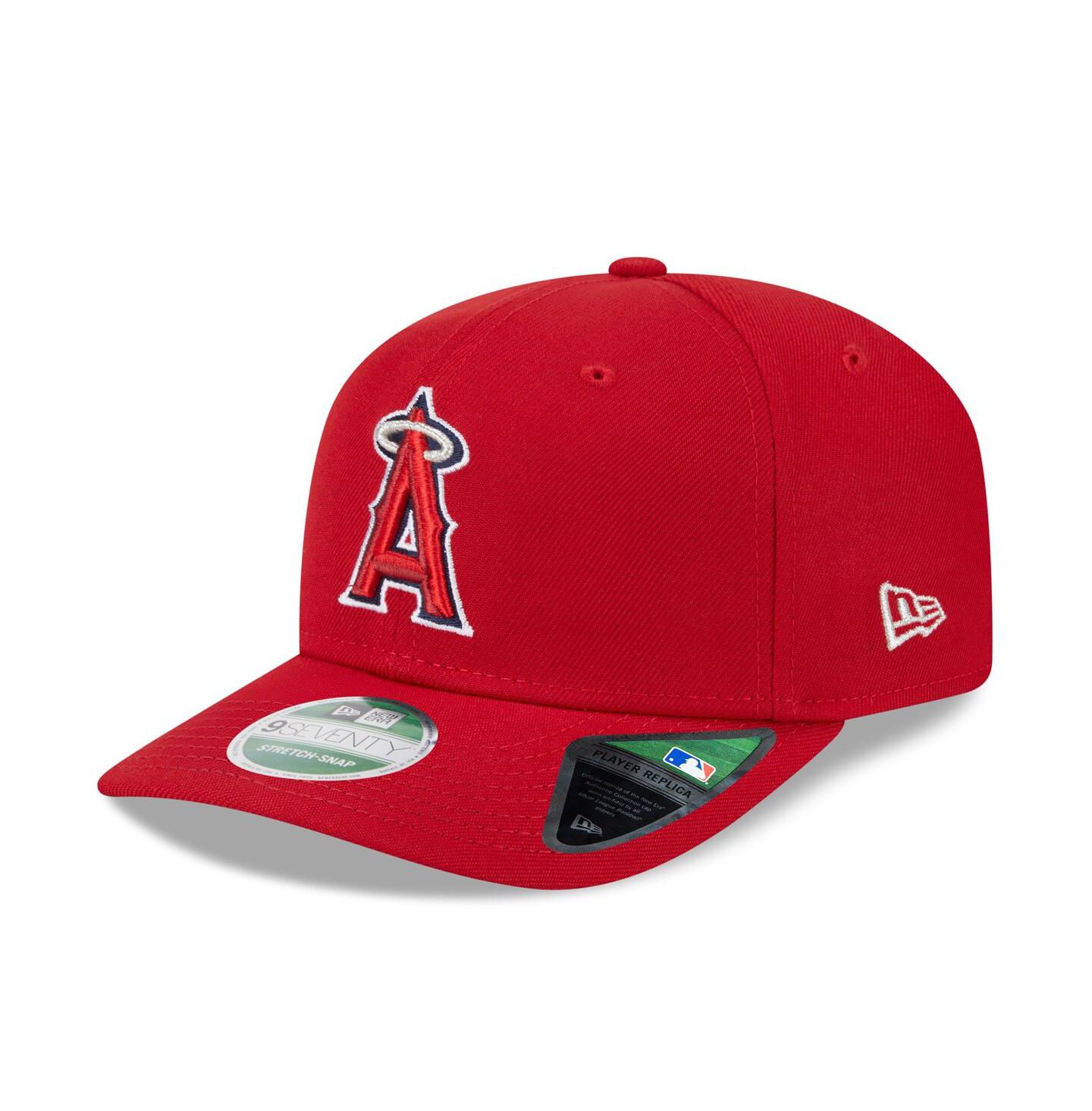 Мужская кепка New Era Red Los Angeles Angels Player Replica 9SEVENTY Adjustable Hat — фото 1