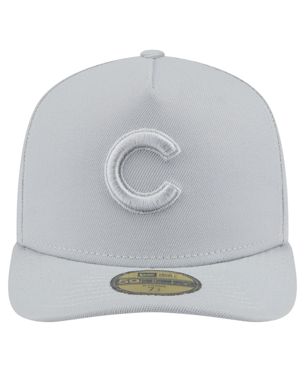 New Era Men's Gray Chicago Cubs Colorpack 59fifty Fitted Hat In Gray