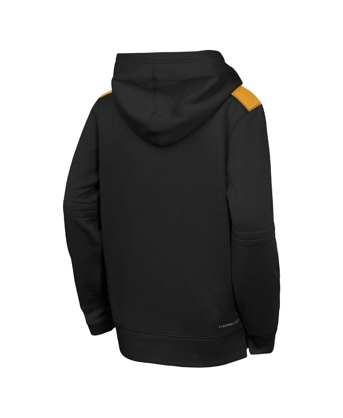 Nike Big Boys And Girls Black Pittsburgh Pirates City Connect Authentic Collection Performance Pullover H In Black