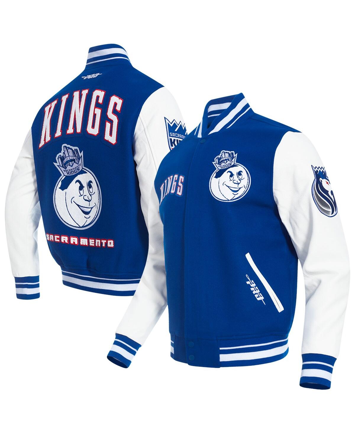 Men's Blue Sacramento Kings 2024/25 City Edition Wool Varsity Full-Zip Jacket - Blue