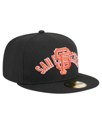 Men's Black San Francisco Giants Overlap 59FIFTY Fitted Hat