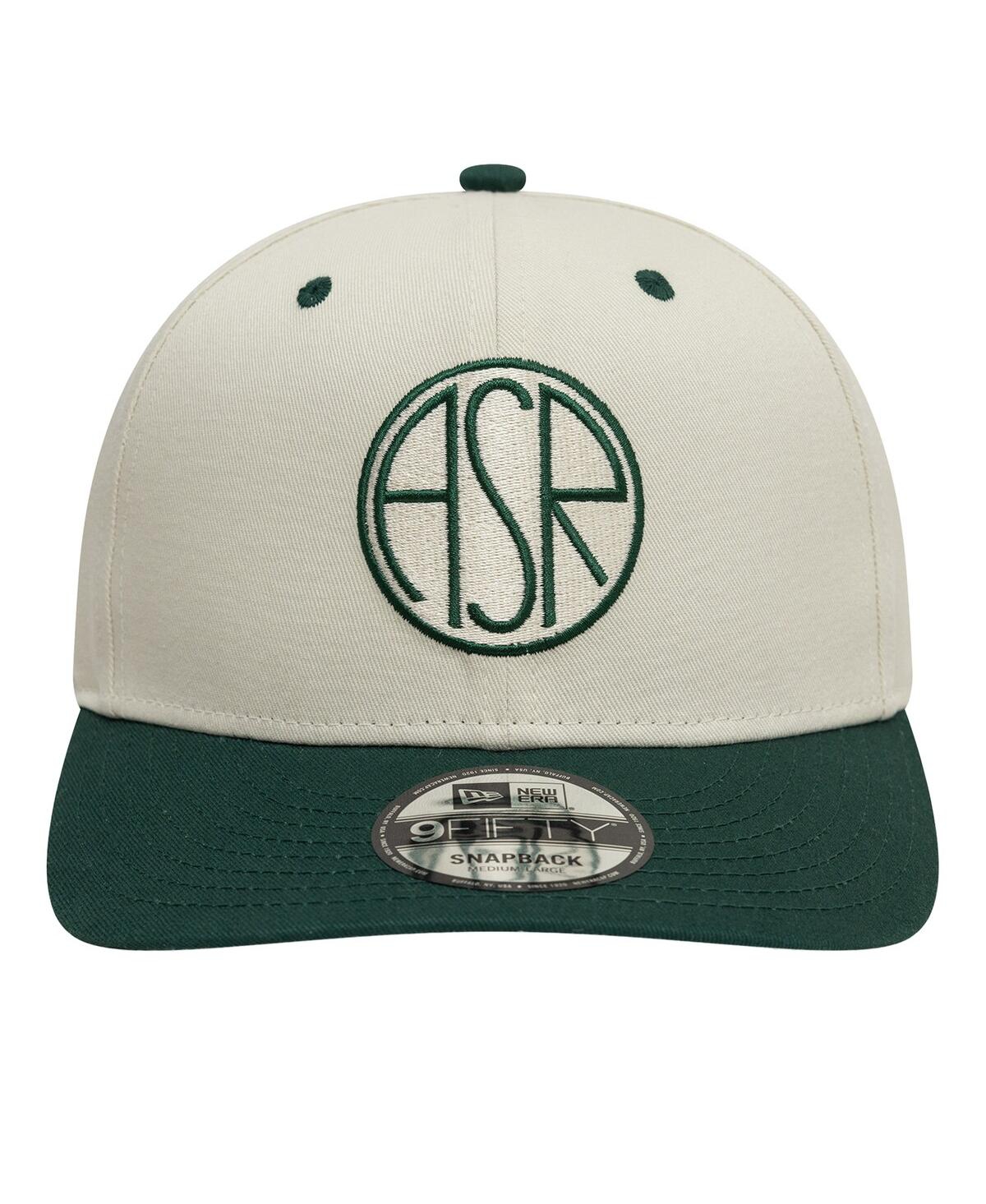 NEW ERA MEN'S TAN AS ROMA CONTRAST VISOR 9FIFTY ADJUSTABLE HAT 