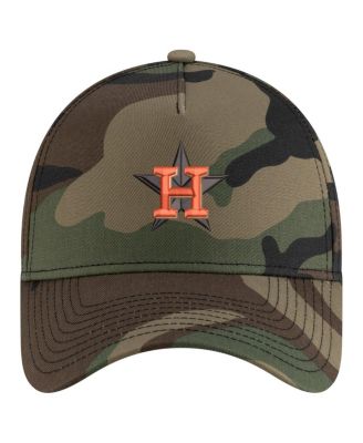 Men's Camo Houston Astros Woodland Team Pop 9FORTY A-Frame Adjustable Hat
