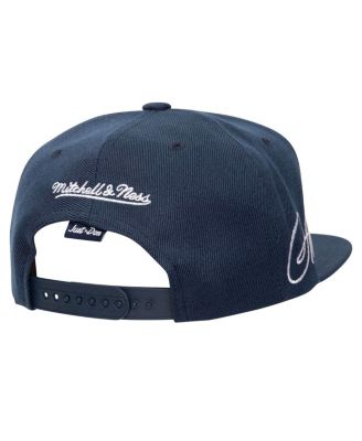 Men's Navy Atlanta Braves Just Don x MLB Lux Script Snapback Hat