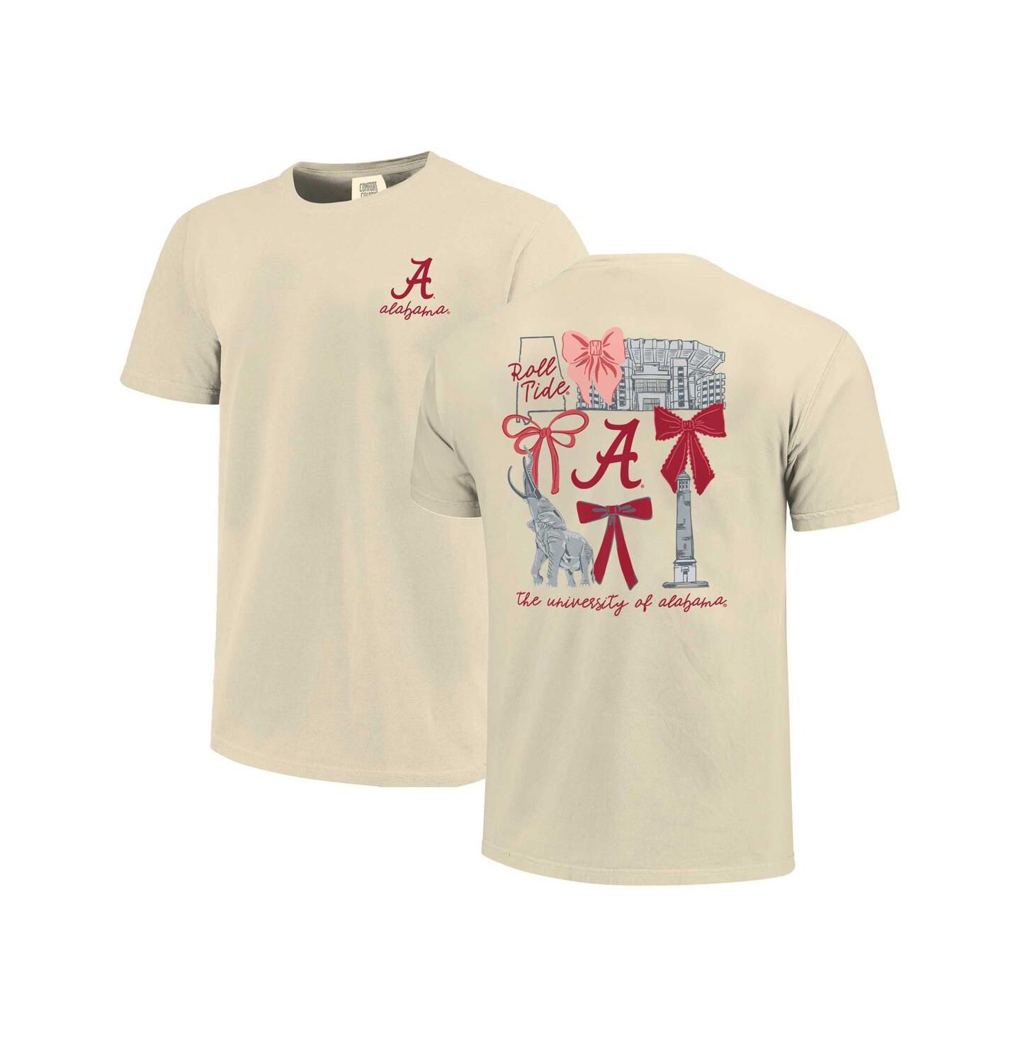 Женский топ Comfort Colors Natural Alabama Crimson Tide — фото 1