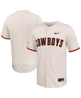 Nike - Men's Natural Oklahoma State Cowboys Limited Baseball Jersey