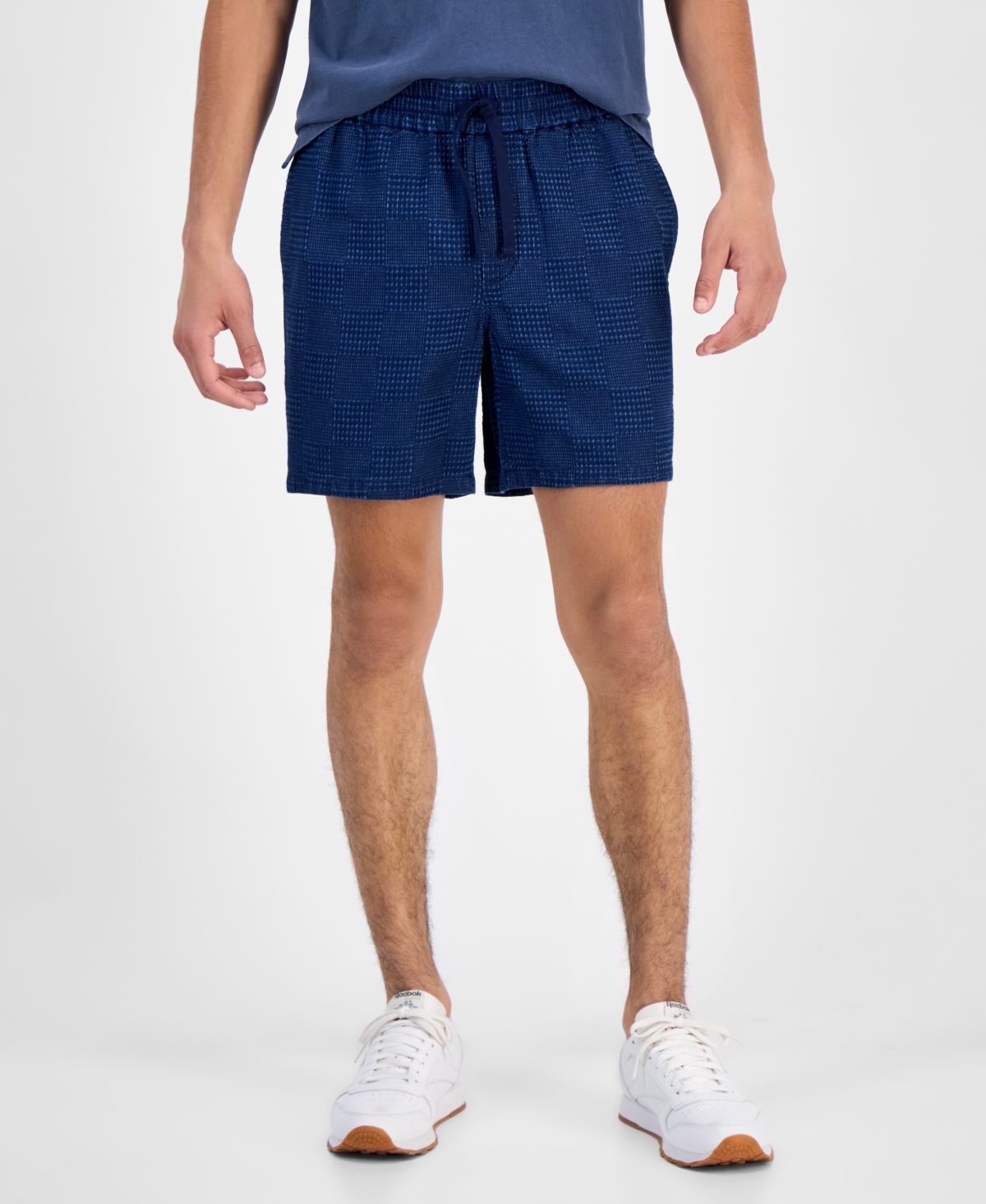 Antonio Patchwork 6" Shorts, Exclusively at Macy's - Indigo Dye