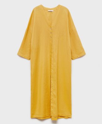 Women's Oversize Linen-Blend Dress