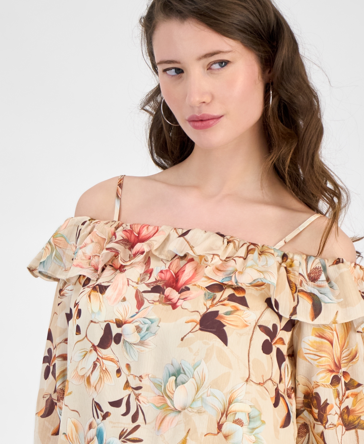 Guess Women's Printed Off-the-shoulder Lucy Top In Multi