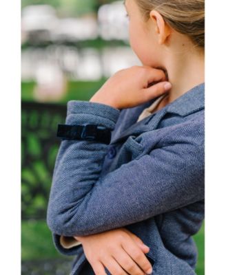 Toddler Girls Dressy Knit Jacquard Riding Blazer