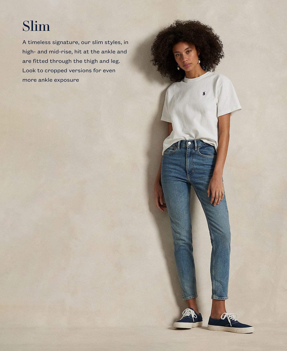 Polo Ralph Lauren Women's  Mid-Rise Super-Slim Jeans view 2 — MAYCSS fashion products