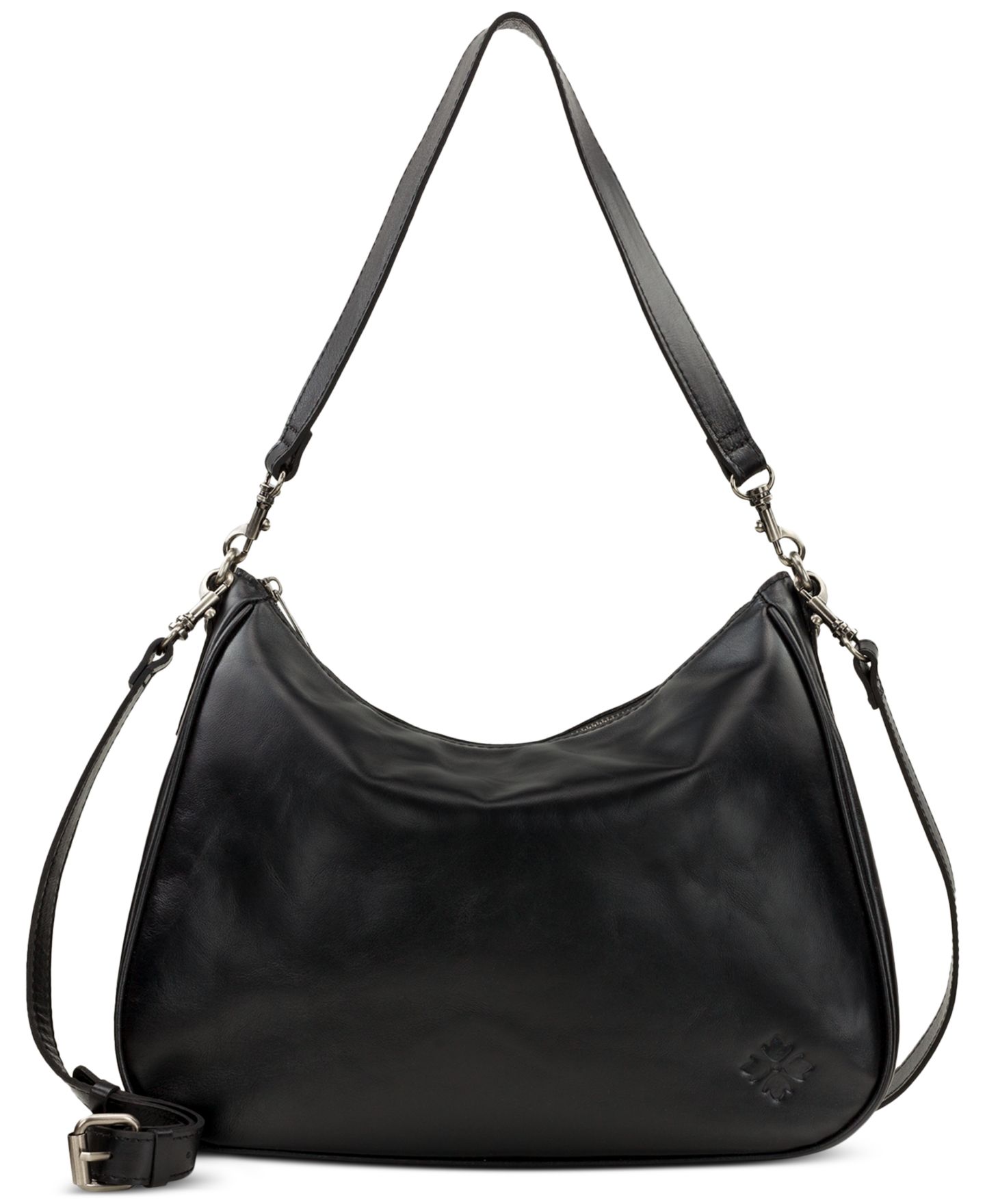 Женская сумка Patricia Nash Athani Large Leather Shoulder, цвет: Чёрный — фото 1