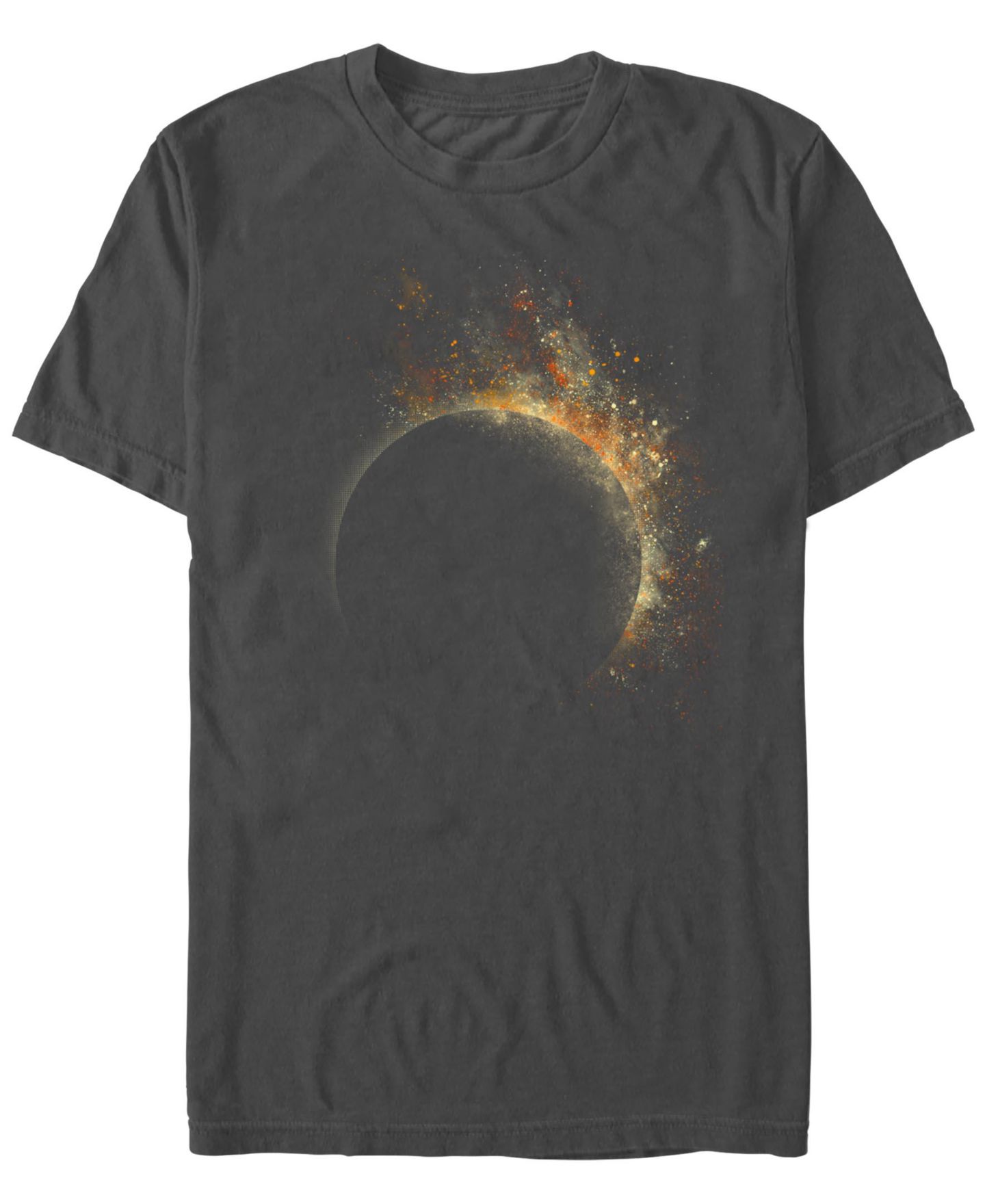 Мужская футболка Design By Humans Eclipse Short Sleeve, цвет: Угольный — фото 1