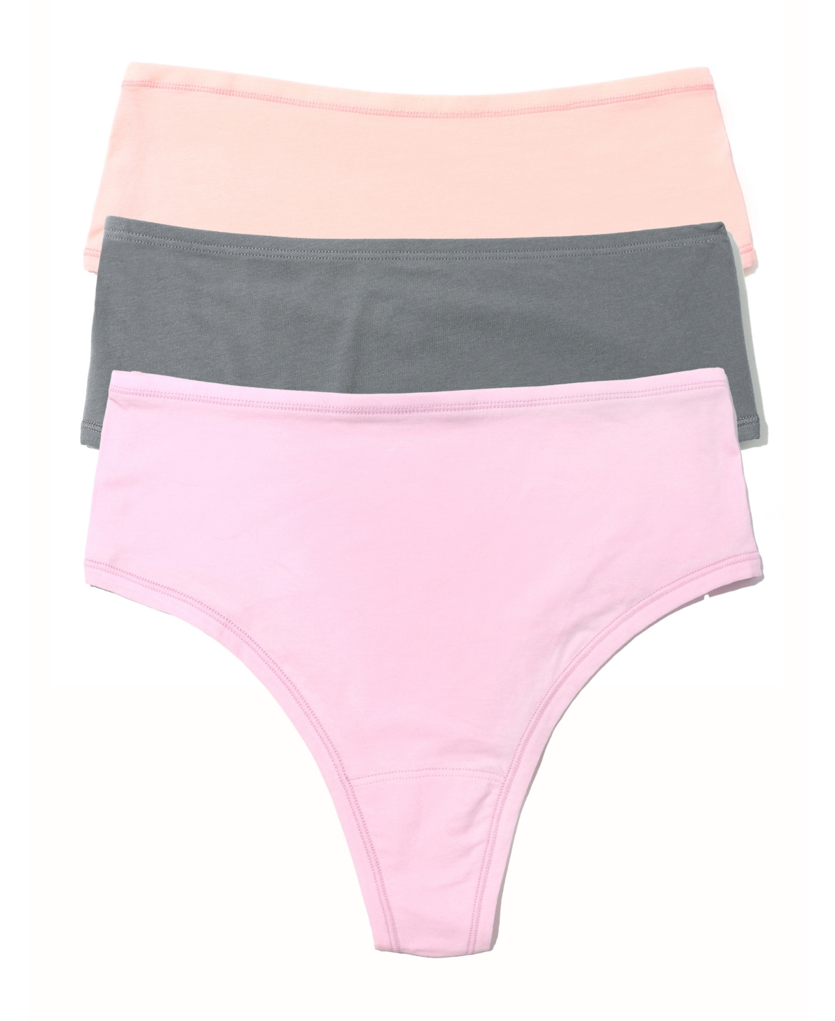 Hanky Panky Play Assorted 3-pack Thongs In Meadow,sweet,coal