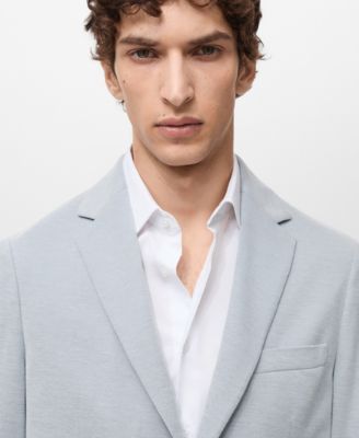 Men's Slim-Fit Cotton-Blend Blazer