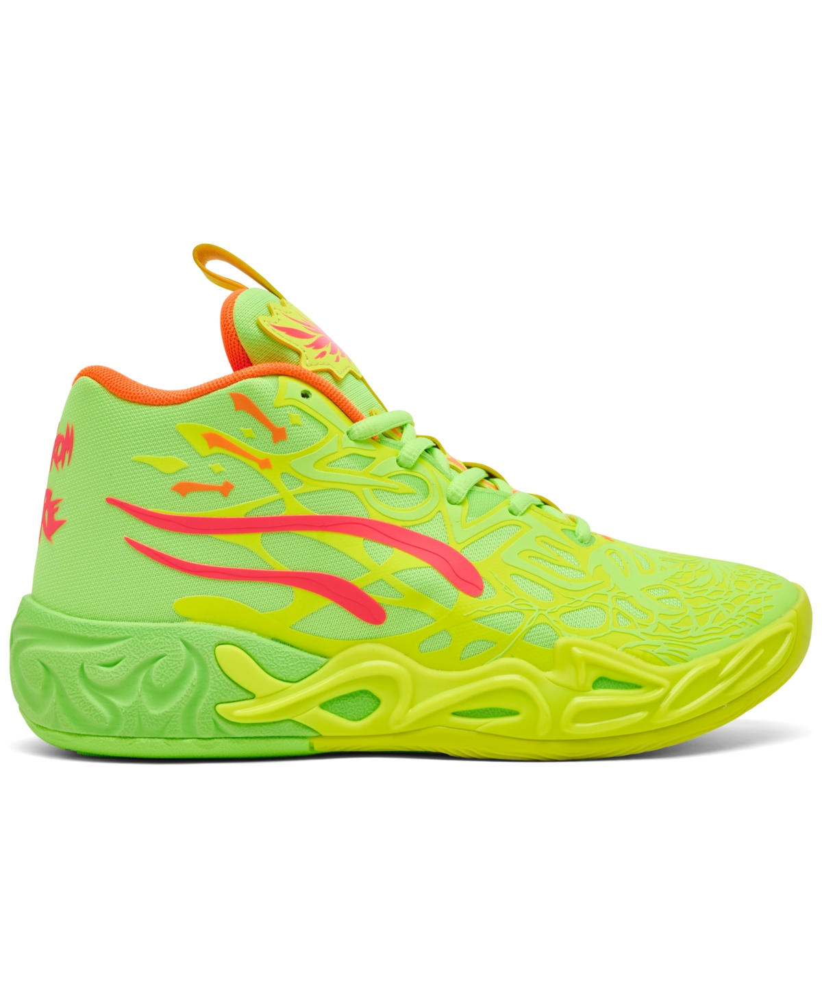 Puma Big Kids Lamelo Ball Mb.04 Basketball Sneakers From Finish Line In Neon Green,yellow