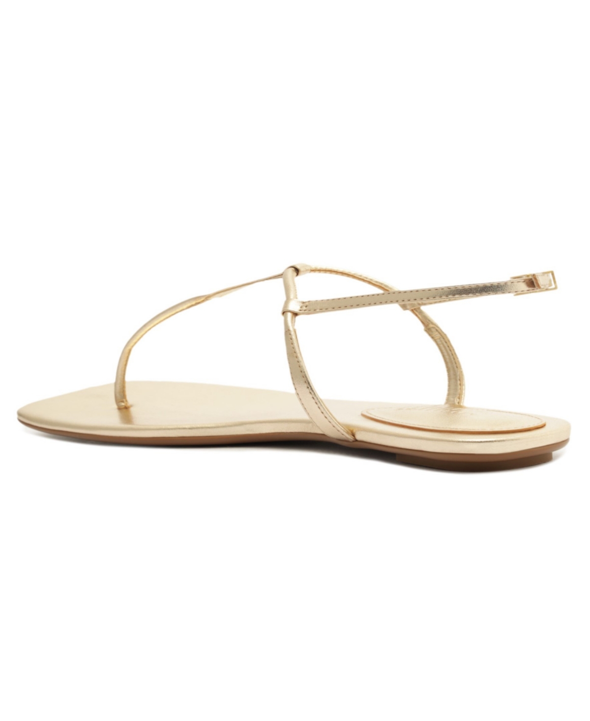 Shop Schutz Women's Elsha Round Toe Flat Sandals In Rose Gold