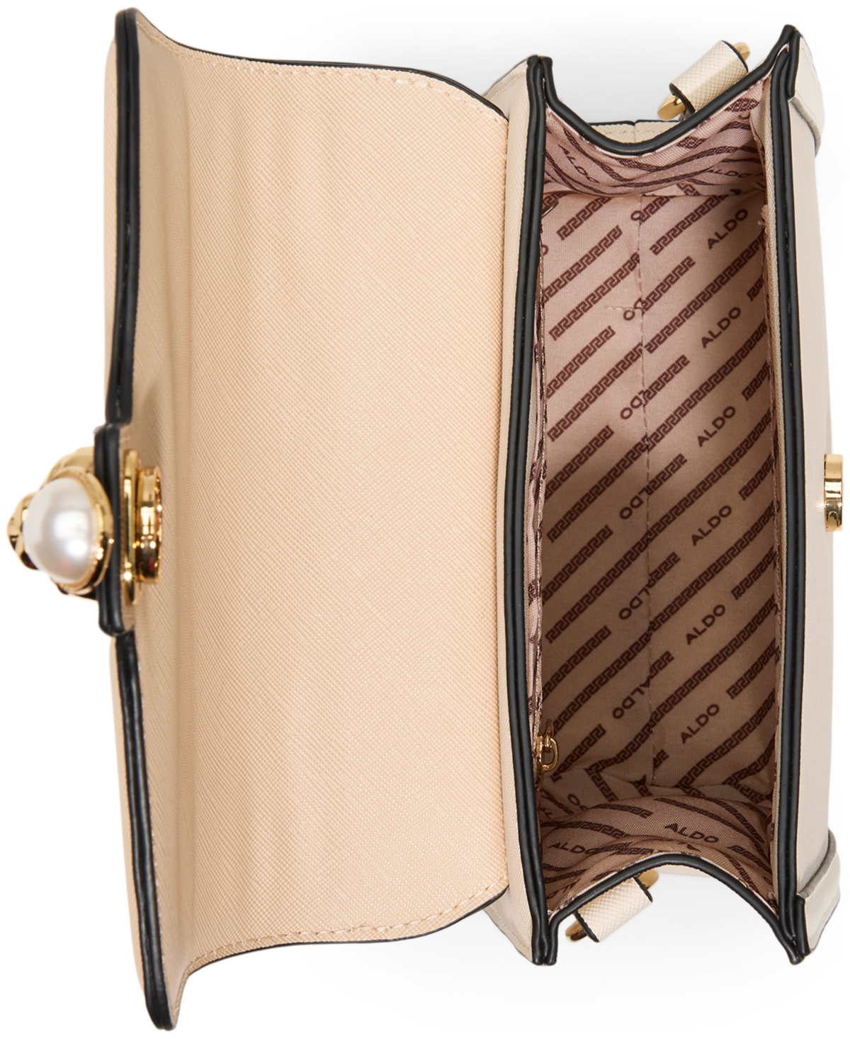 Aldo Bernius Top Handle Mini Handbag In Cream