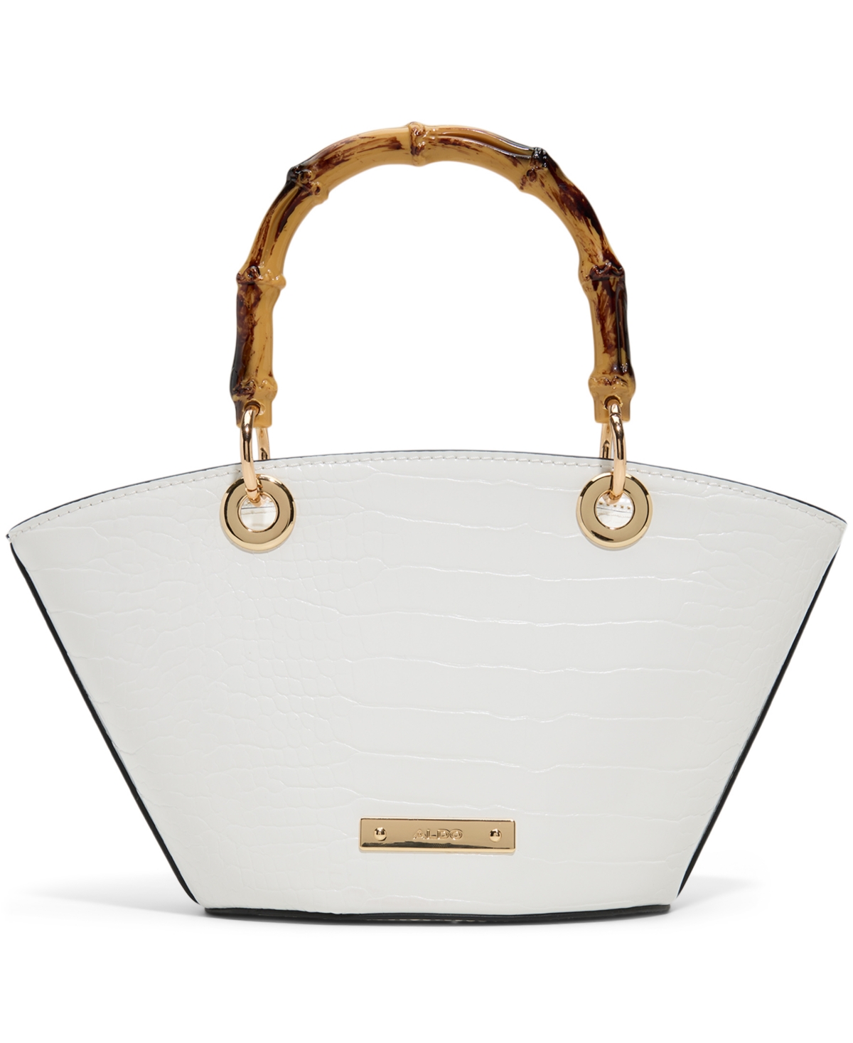 Aldo Sicia Mini Satchel Bag In White