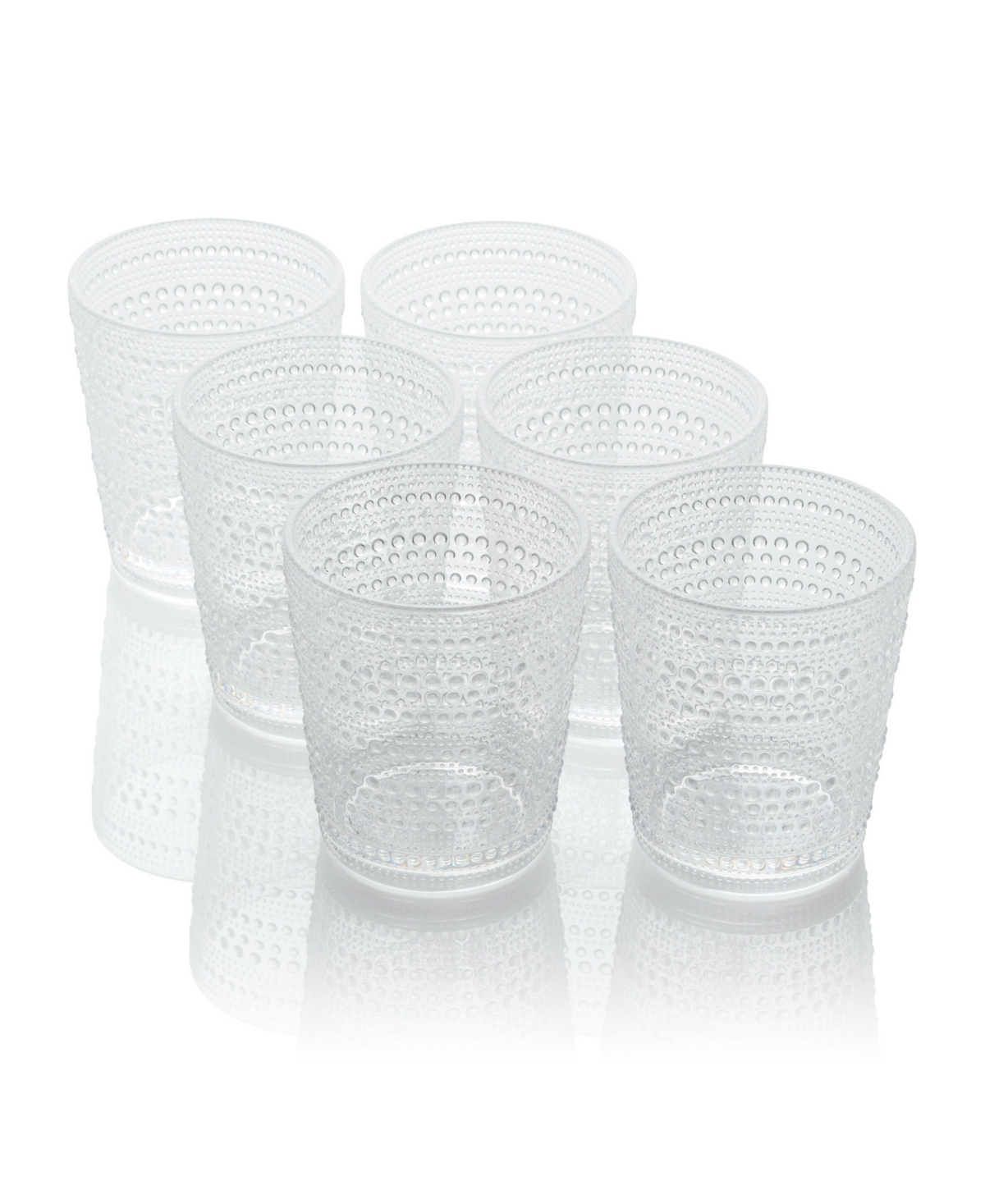 Certified International Set Of 6 Santa Fe 22oz Acrylic Ice Tea Glasses In Clear
