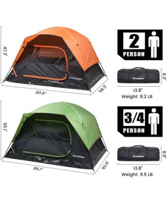 Camping Tent 2 Person, Waterproof Windproof Double Layer with Rainfly, Easy Setup for Backpacking, Hiking, Mountaineering, Outdoor