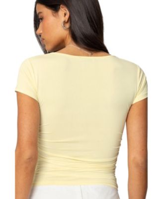 Women's Burkley Keyhole Gathered Top